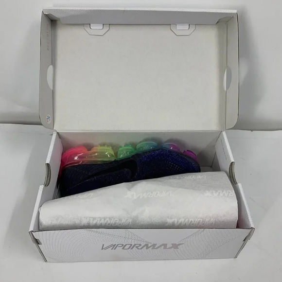 Nike Women's Air Vapormax Be true Lace Up 2017 Rainbow 883274-400 Size 7 NWB - Picture 15 of 16